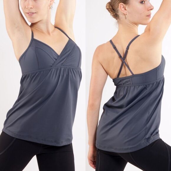 Lululemon Rehearsal Tank Coal Size 8 - Picture 1 of 8